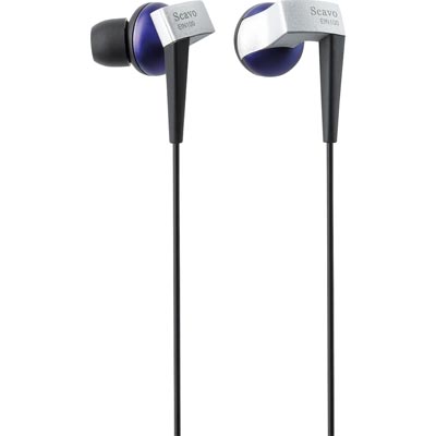 Elecom in-ear Nappikuulokkeet, 3 korvatyynyä, 3.5mm, violetti